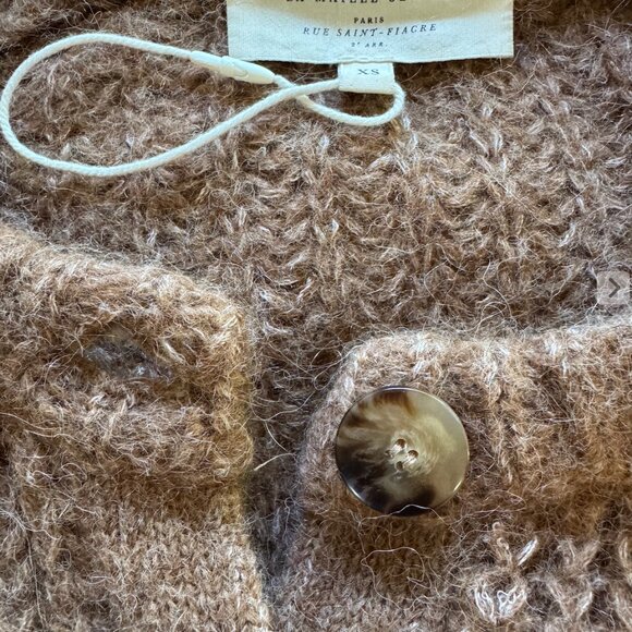 Sezane - Emile Cardigan in Mottled camel - Picture 5 of 6